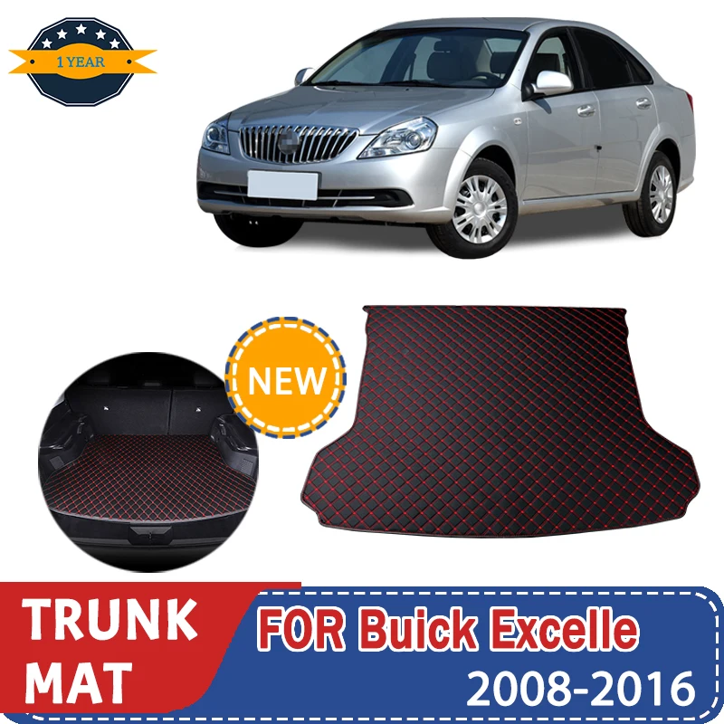 

For Buick Excelle 2008-2016 Artificial Leather Car Trunk Mat Rear Trunk Cargo Protective Mat Car Interior Accessories