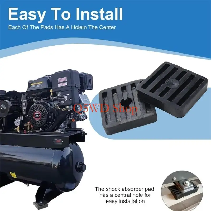 

Q5WD промышленные виброконтрольные накладки из твердой резины, виброизоляция, 4 шт., для шумоподавления и защиты оборудования