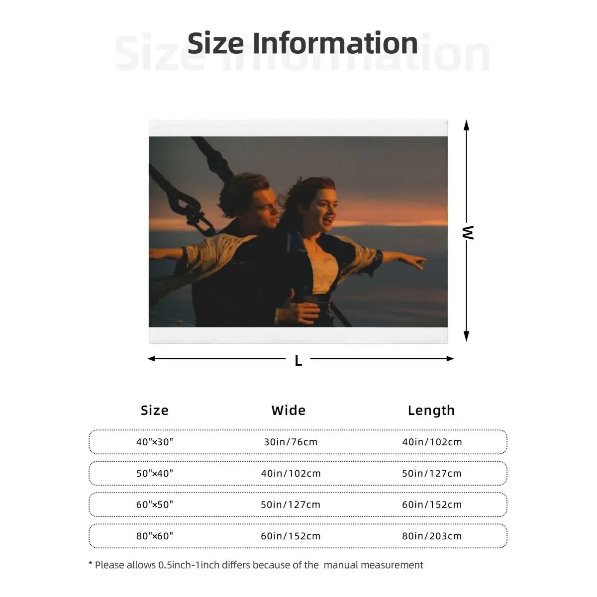 ليوناردو دي كابريو تيتانيك رمي بطانية حرارية للسفر سرير رمي كبير جدًا بطانيات رمي مزخرفة عصرية #6