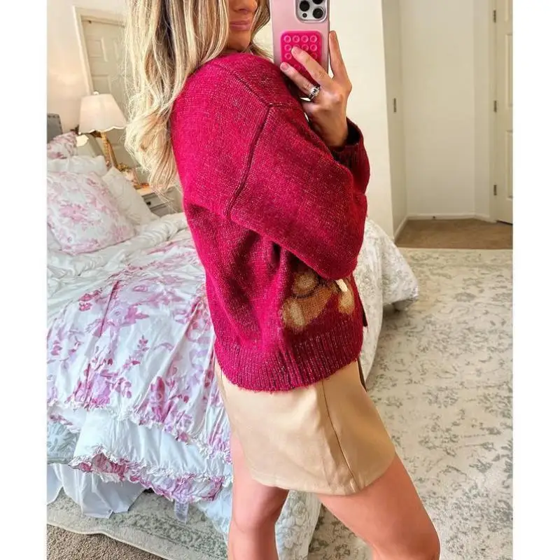 

Men's Knitted Open-Front Sweater Women's Knitted Cardigan Ciwalk Collar Nine-Quarter Sve Thi Coolmax Fiber Sweater