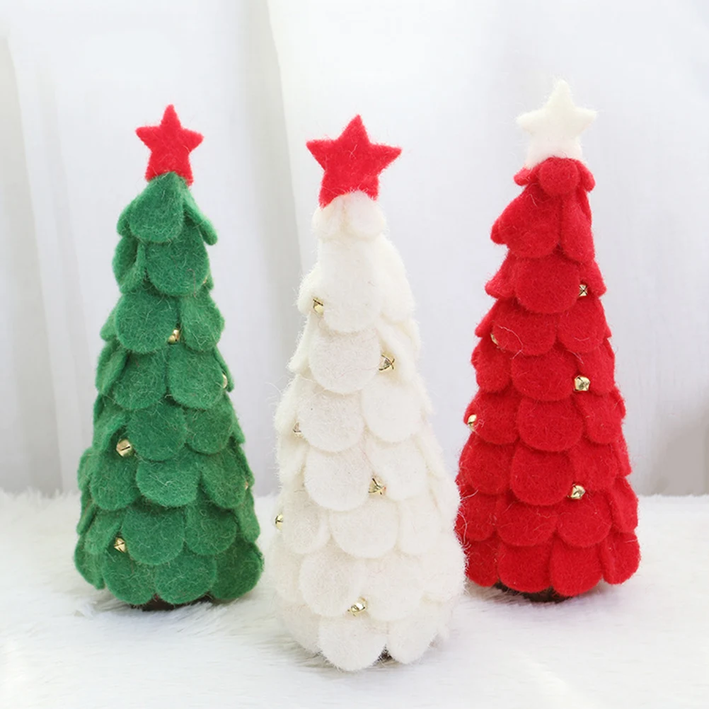 

Wooden Christmas Tree Tabletop Xmas Trees Desktop Decoration Ornament Decorations
