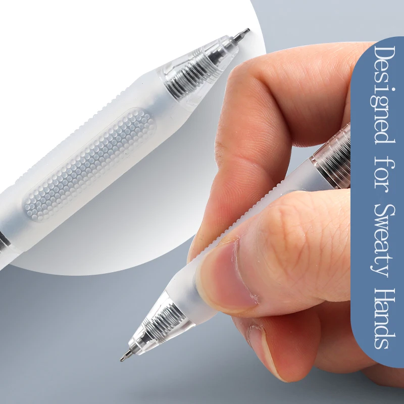 قلم جل أسود M&G مقاس 0.5 مم، تصميم قبضة مقاوم للعرق، حبر ST، حبر سريع الجفاف، قابل لإعادة الملء، مثالي للطلاب والاستخدام المكتبي. #5