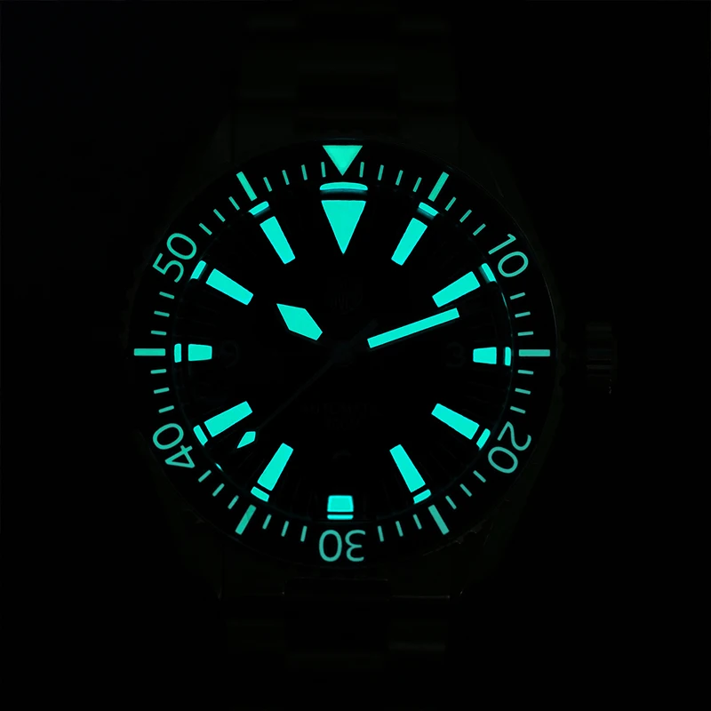 Watchdives WD1967 Upgrade Sharkmaster 300 Watch NH35 Movement Domed Sapphire Crystal With HD AR coating Super Luminous Watches