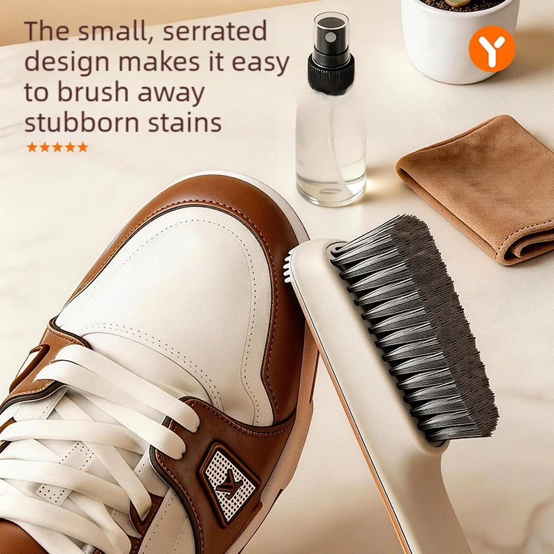 Premium Soft Bristled Cleaning Brush Gentle Washing Tool For Shoes Clothes And Various Delicate Items Without Leaving Scratches