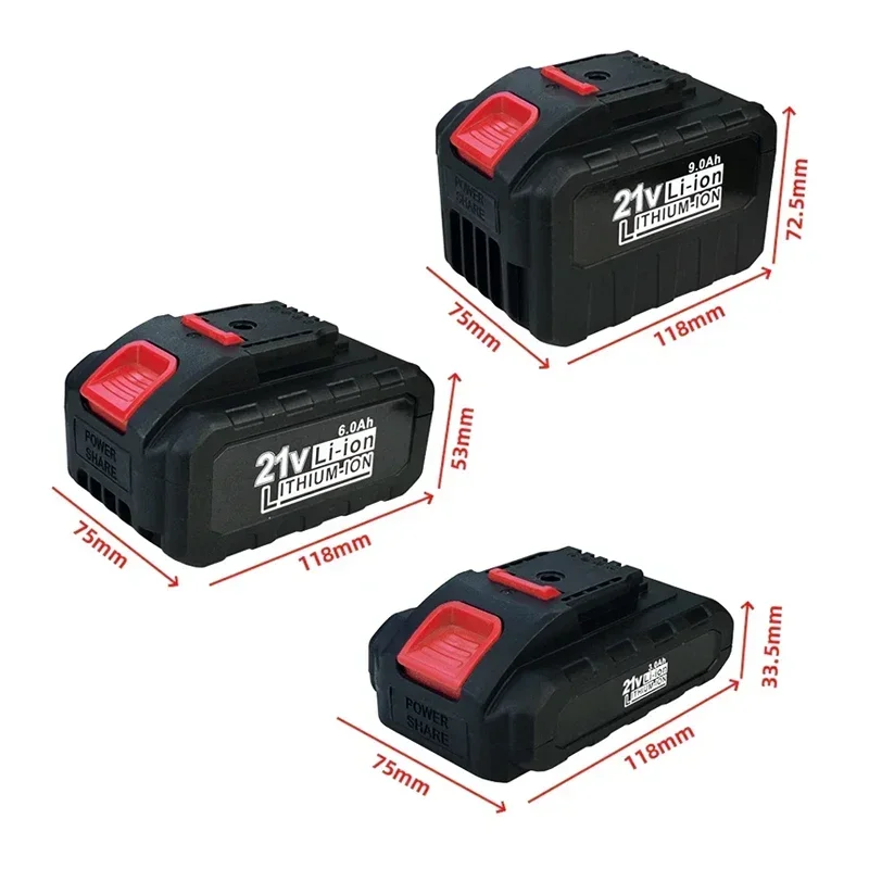 for Worx Electric Power Tool 21V 3000/6000/9000mAh Lithium Battery,Pruning Saw Drill Percussion WA3551 WA3553 WA3641 WG629E