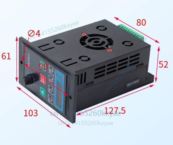 1pc t13-750w-12-h simple us inverter 750w single-phase input three-phase 220v output motor speed regulator