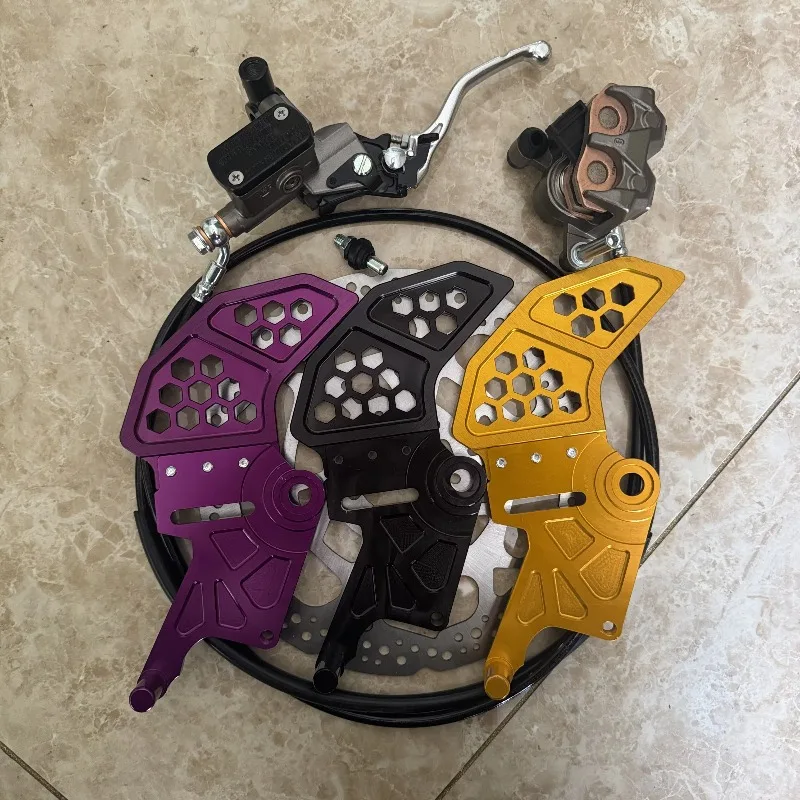 Rear Hydraulic Disc Brake Assembly Kit Caliper with Master Cylinder Lever for Surron Light Bee X S Talaria E-Dirt Bike Upgrade