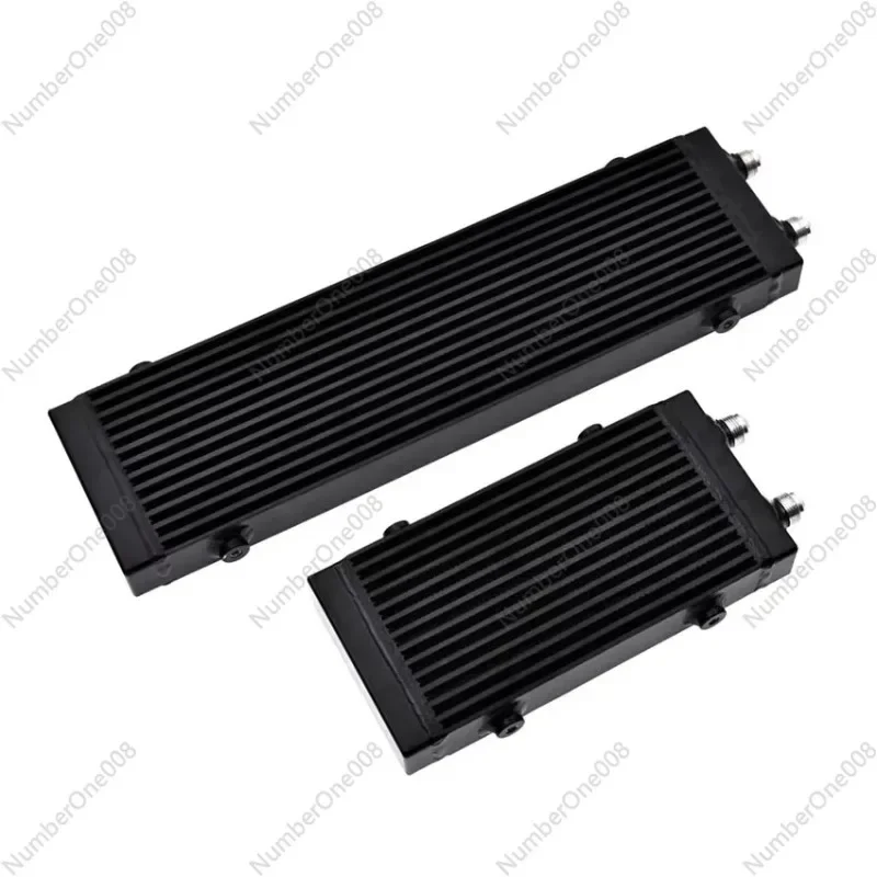 Universal Small Medium Large Oil Radiator Bar and Plate Single Cross Flow Oil Cooler Core AN10 Side Outlet