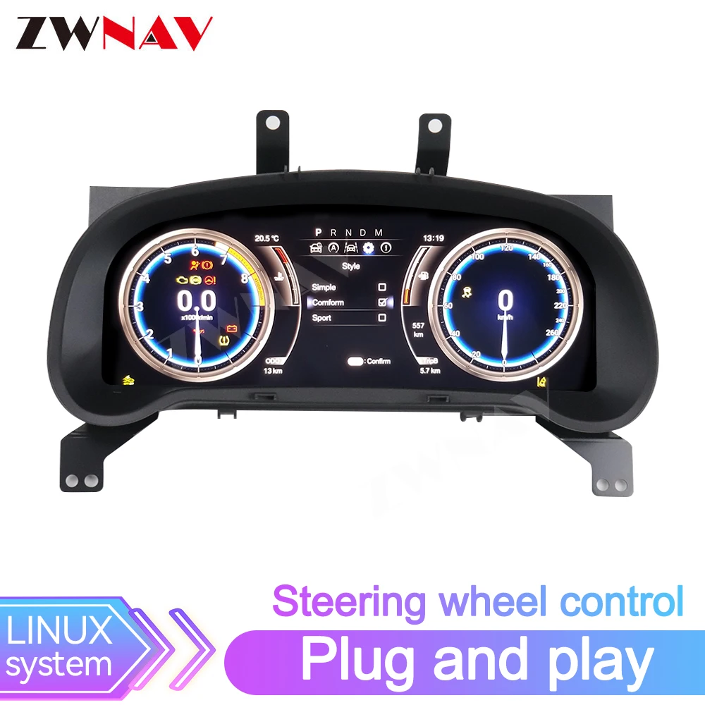 12.3-inch LCD Odometer For Lexus RX RX300 2016-2021 Interior Retrofit Kit Digital Dashboard Linux System