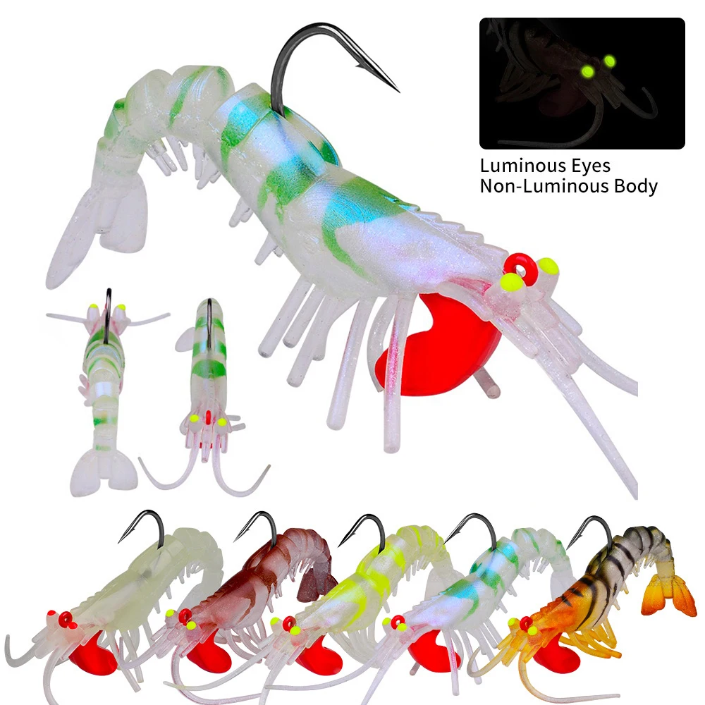 6g/12.5g/18.5g Long Throw Shrimp Lures with Lead Head Hook Sinking Water for Pike Walleye Bass River Trout Lure Accessories