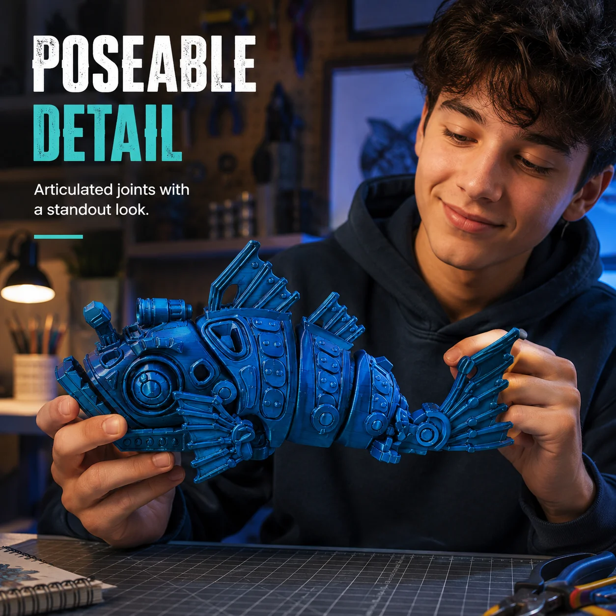 Mainan Ikan Mekanis Cetak 3D, - 3D Printing Fidget Toys ulasan dan harga