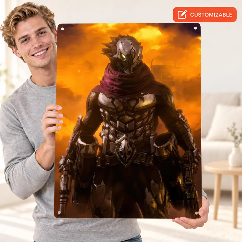 Darksiders Guns Aluminum Poster Customized Metal Sign Cinematic Digital Illustration Wall Art For Bedroom Video Game Fan Gift