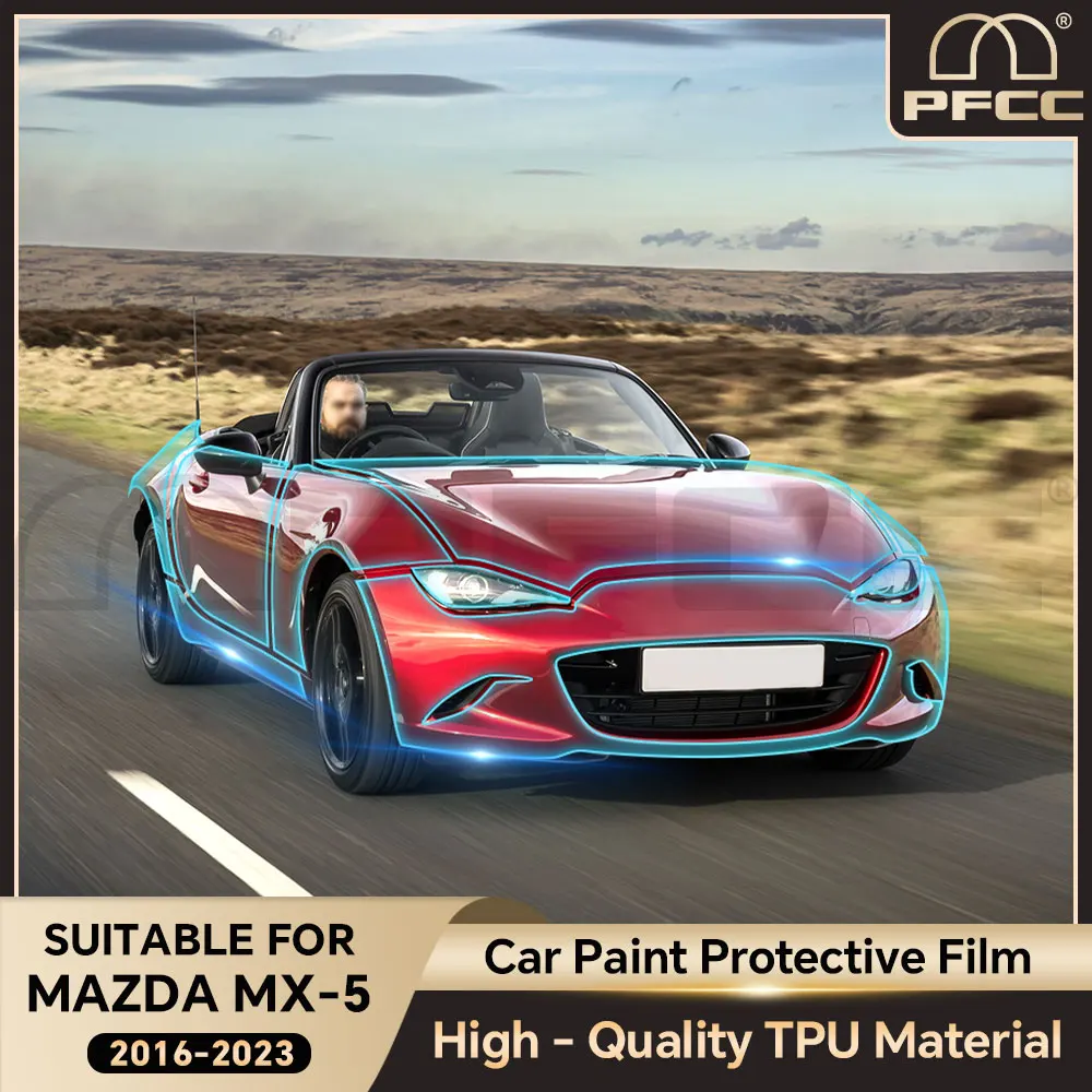 Protection Film For Mazda MX 5 2016-2023 Car Headlight Film Accessories PPF Kit Clear Rearview Mirror Anti Scratch Transparent