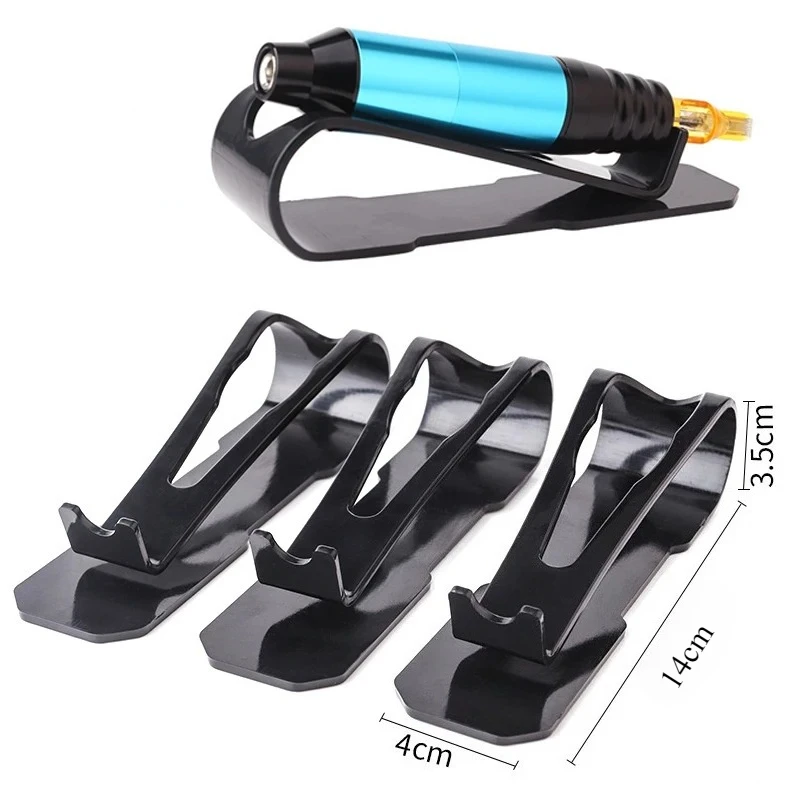 

New Coloring Acrylic Tattoo Machine Pen Holder Makeup Accessories Organizer Display Bracket Stand Permanent Tray Support Frame