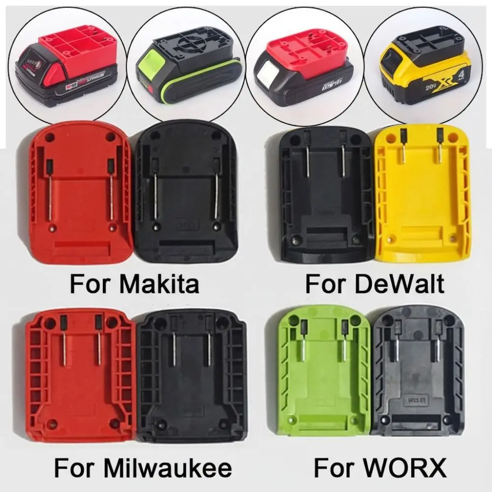

Universal DIY Adapter Battery Connector Charging Head Shell for Makita for DeWalt for WORX for Milwaukee 18V Battery Holder Base