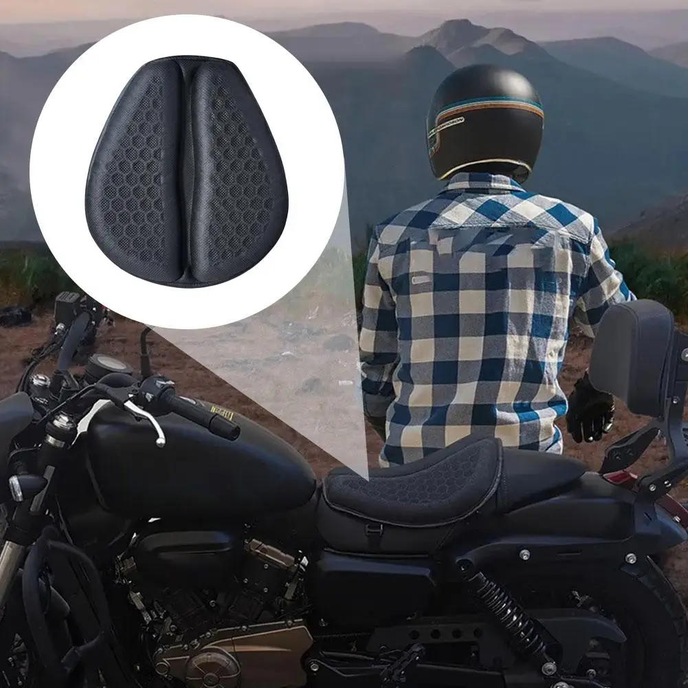 

Motorcycle Seat Cushion Shock Absorption Anti-slip Relief Insulation Pad Heat Accessories Seat Ride Pad Pressure O2G6