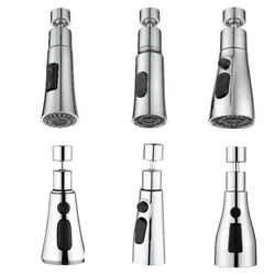 360° Universal Kitchen Tap Aerator Faucet Sprayer Nozzle Replacement Pull Out Water Saving Shower Head G1/2 Tap Extender Adapter