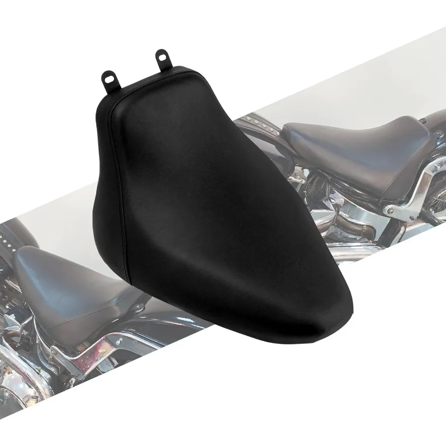 Мотоциклетное переднее кожаное сиденье водителя, сиденье Solo, подходит для Harley Heritage Softail Classic FLSTC Softail Deluxe FLS