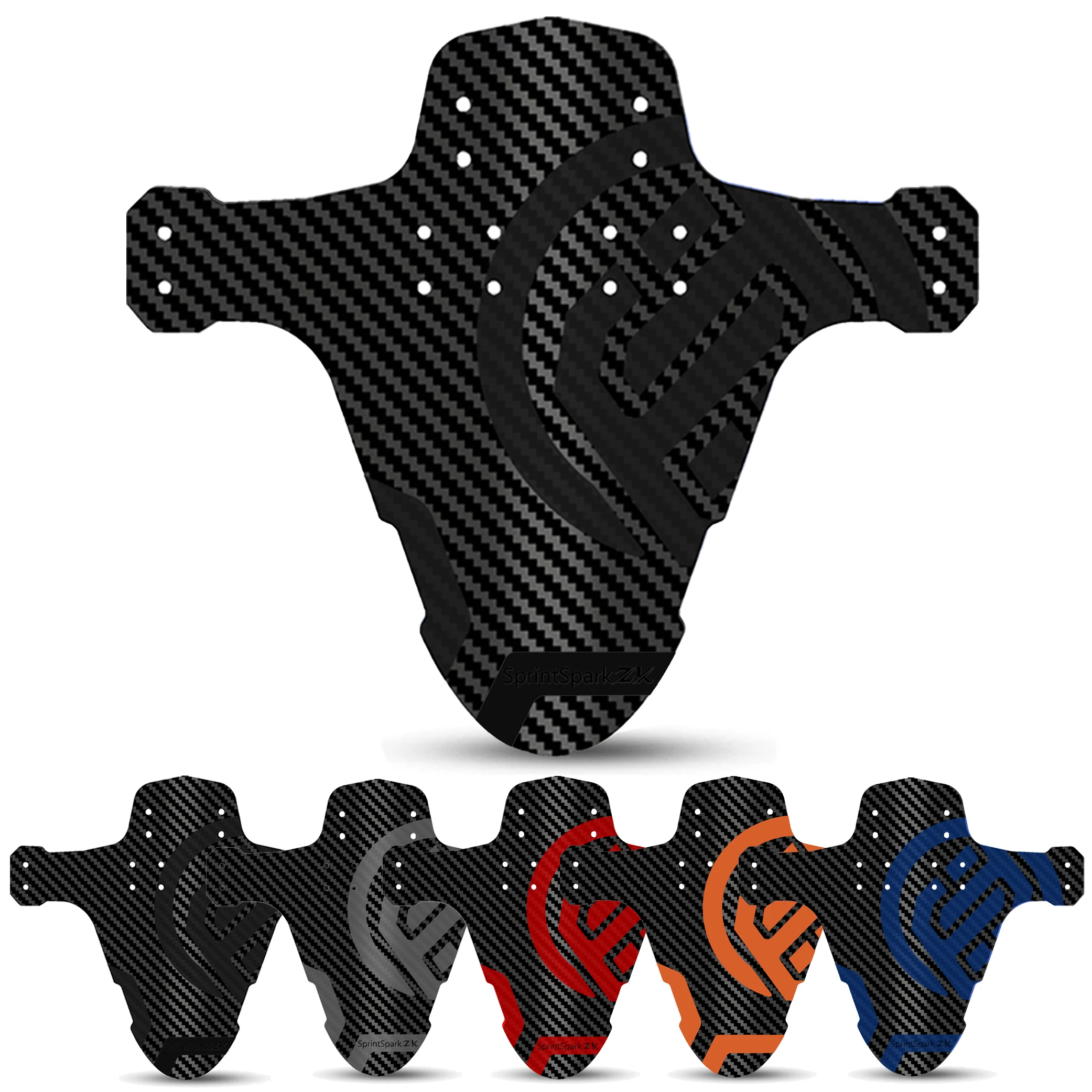 AliExpress NONE FIFTY 1/2pcs Upgraded Carbon Pattern Bicycle Fender Road Mountain Bike Mud Guard Front Rear Wheel Mudguard Ultralight MTB Fender