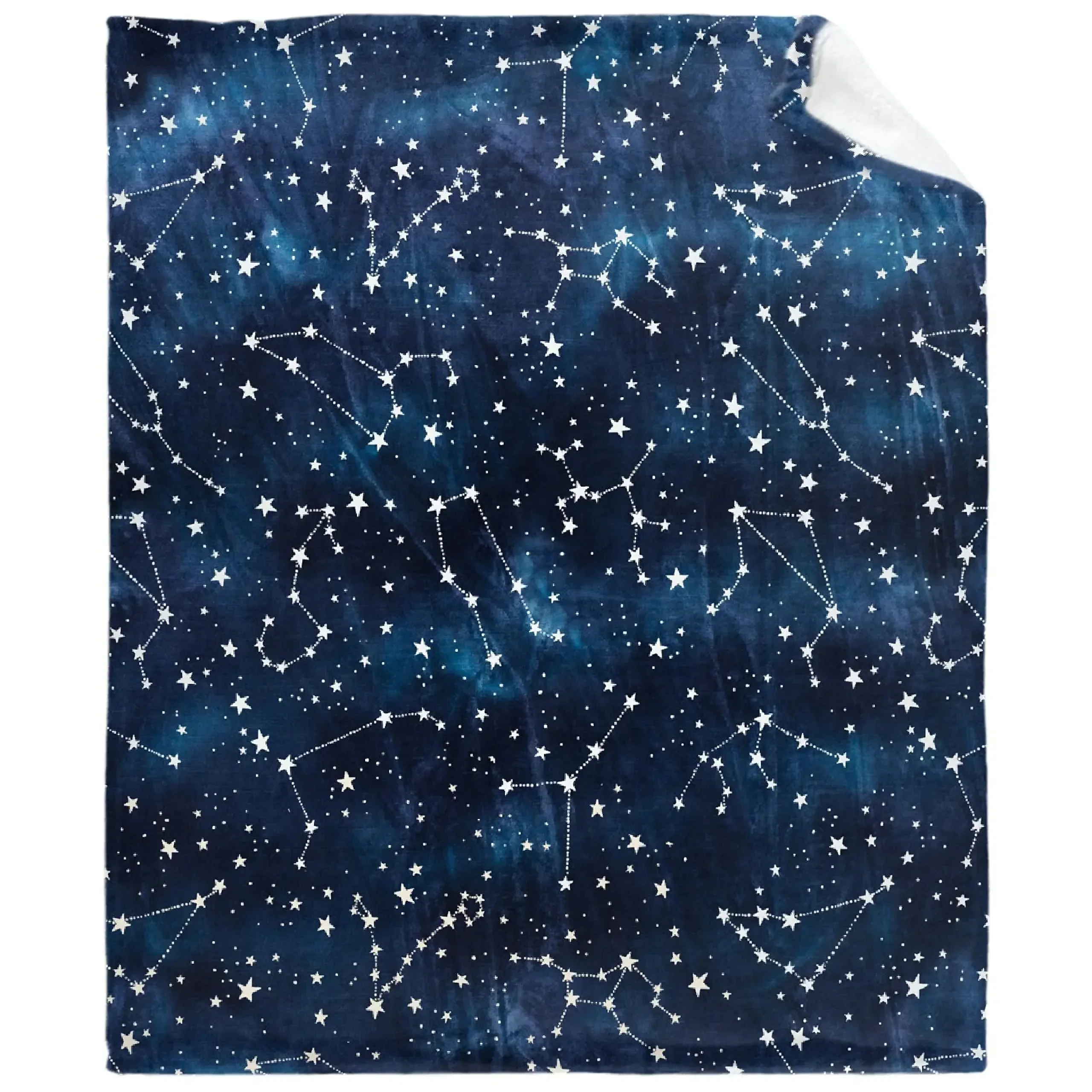 Constellation Blue Sky Throw Blanket Ultra Soft Lightweight Flannel Microfiber Constellation Lover Blanket Couch Bed Sofa Gifts