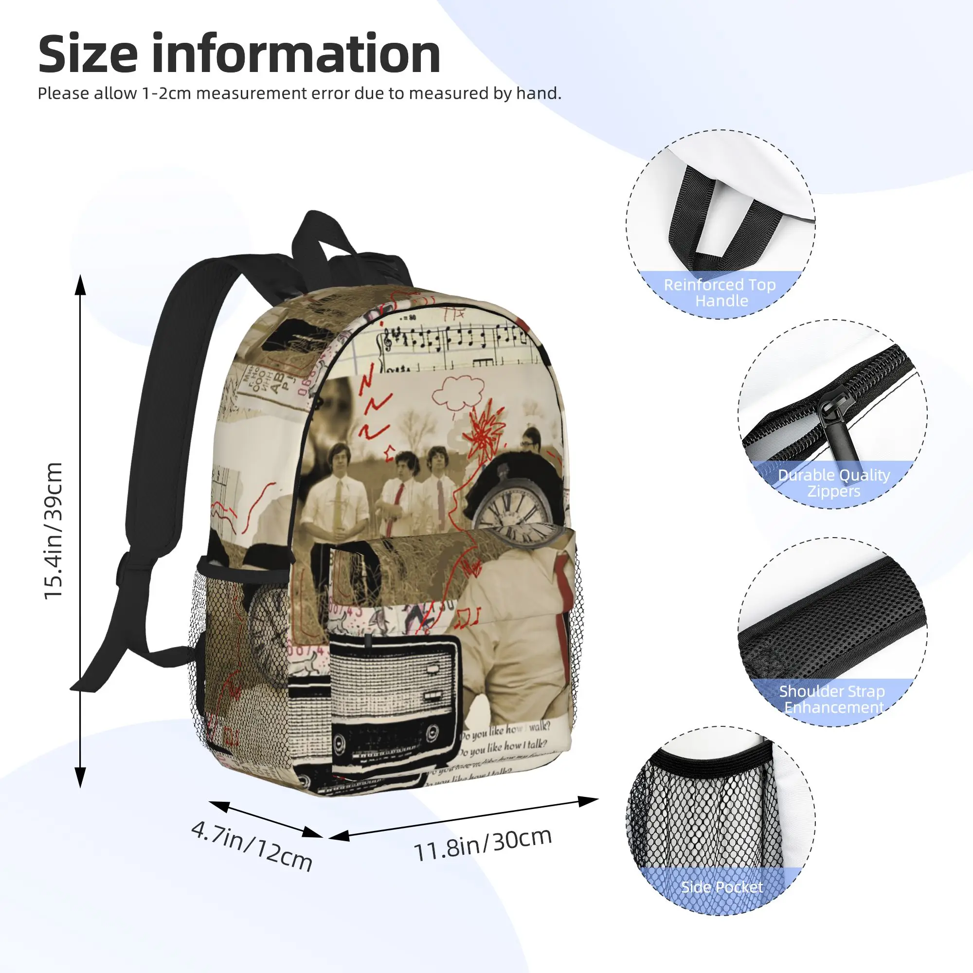New 02 Tally Hall Band Logo Genre Indie Pop Backpack Hot Sale Daypack Boys Girls BookBag Shoulder Bags for Men Women School Bag