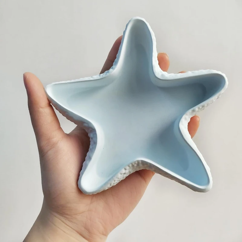 Starfish Storage Bowl Silicone Mold Concrete Jewelry Plate Mold Bowl Dish Tray Plaster Epoxy Resin Creative Art Craft Home Decor