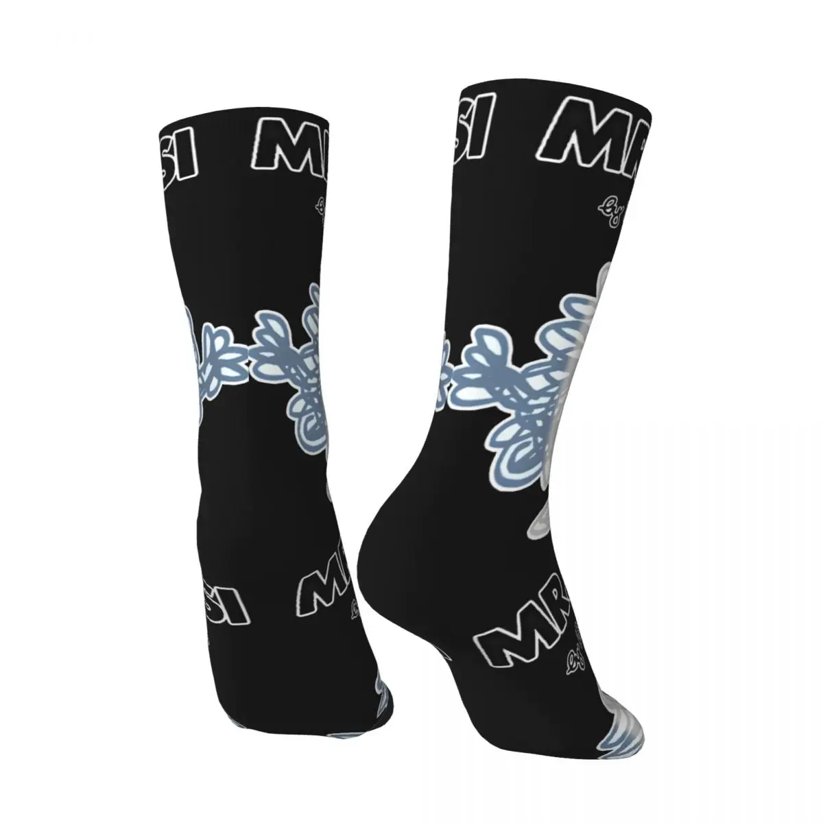 Men's Engraçado Louco Compressão Sock, Hip Hop, Harajuku, L-Little Miss Happy, Padrão de Qualidade, Impresso, Tripulação, Casual, Meninos, Tripulação