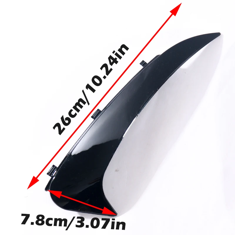 Canard Flaps For Mercedes Benz C Class 2 Door C205 A205 AMG Line Coupe Convertible Cabriolet Gloss Black 1 Pair 2015-2021 Year