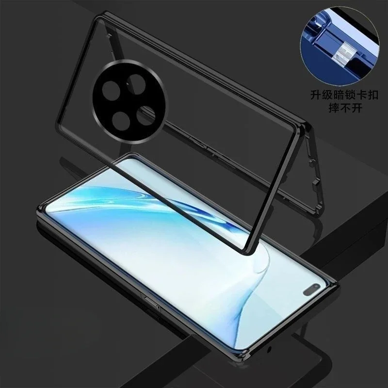 Double-sided Glass Phone Case for Vivo Y300 Pro Magnetic Anti Peeping Case 360° Full Protection For Vivo Y300Pro Cover image 4