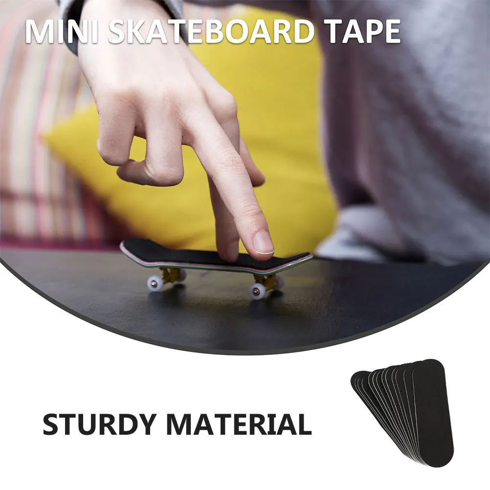 20 قطعة لوح التزلج إصبع رغوة المضادة للانزلاق قبضة منصات أسود صغير لوح التزلج الشريط عدم الانزلاق شريط لحام الأصابع الملحقات