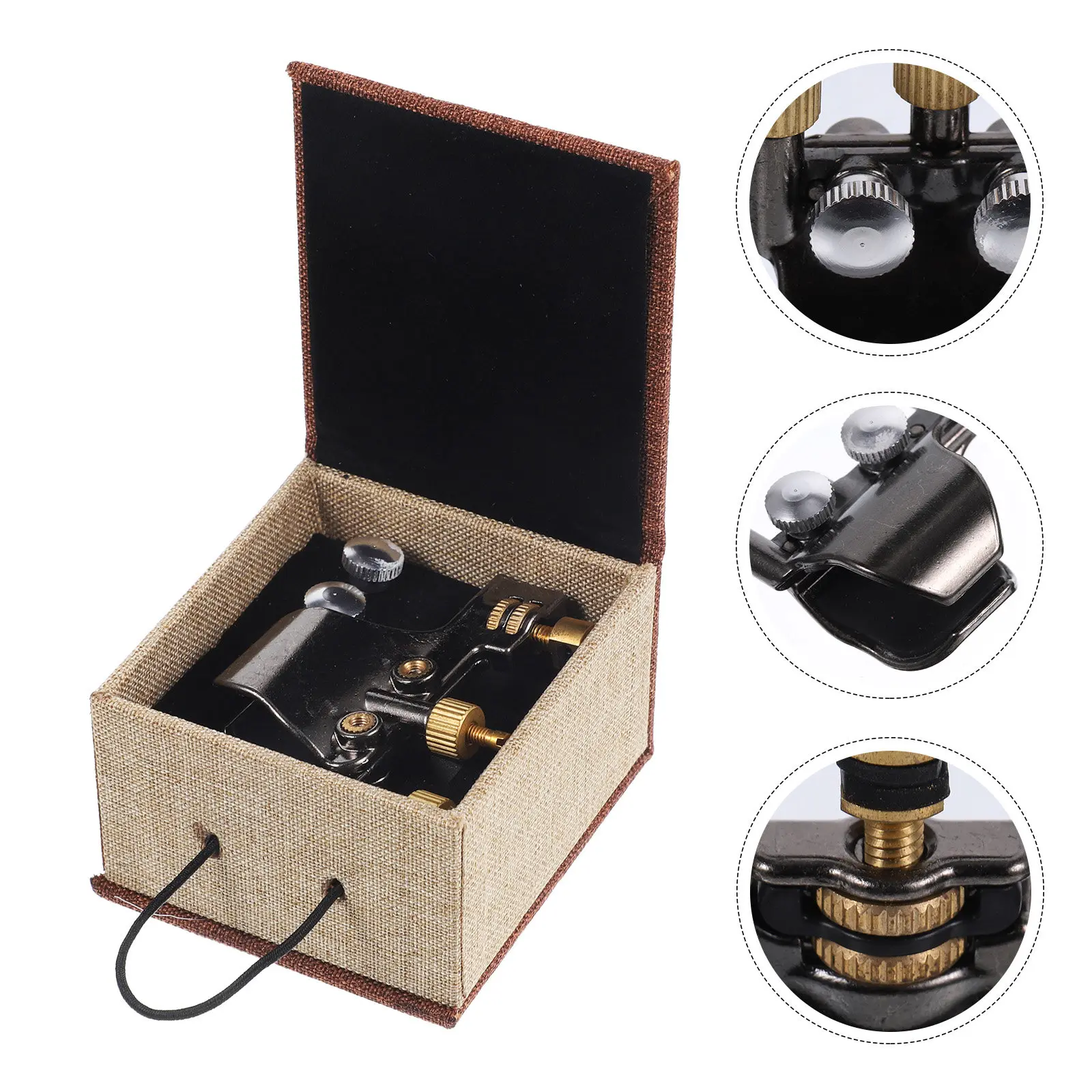 Premium Alloy Erhu String Adjuster Fine Tuner with Dual Golden Knobs for Precise Inner Outer String Adjustment Erhu Accessory