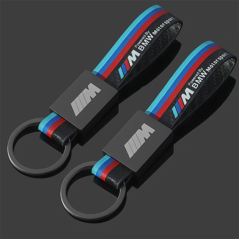 For BMW Keychain M G20 F11 F30 x3 G01 f25 x5 F40 G30 F16 M3 X1 X7 1 3 5 7 Series Carbon fiber Motorcycle Keyring GS R1200 1250