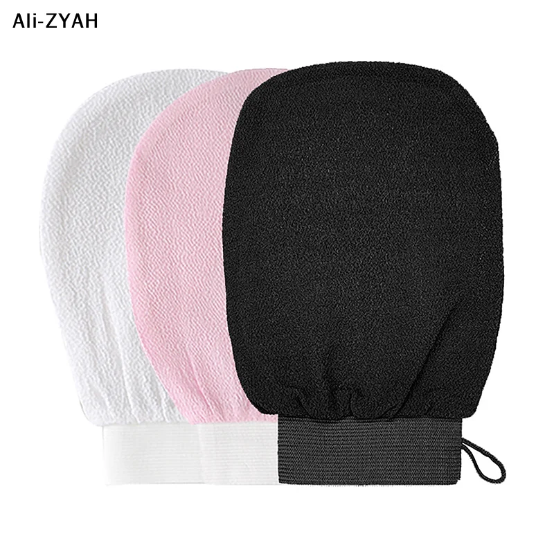 

(YY)1Pc 2025 New Bathroom Shower Exfoliating Glove Body Cleaning Scrub Massage Mitt Kessa Peeling Towel Glove