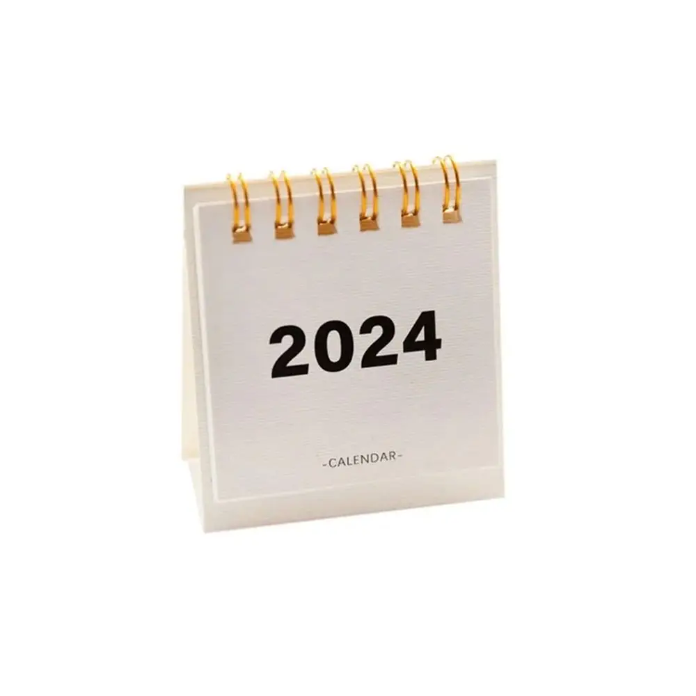 2024 Home Decoration Schreibtisch Kalender Büro Schule liefert einfache Mini-Kalender Schnickschnack Tages planer