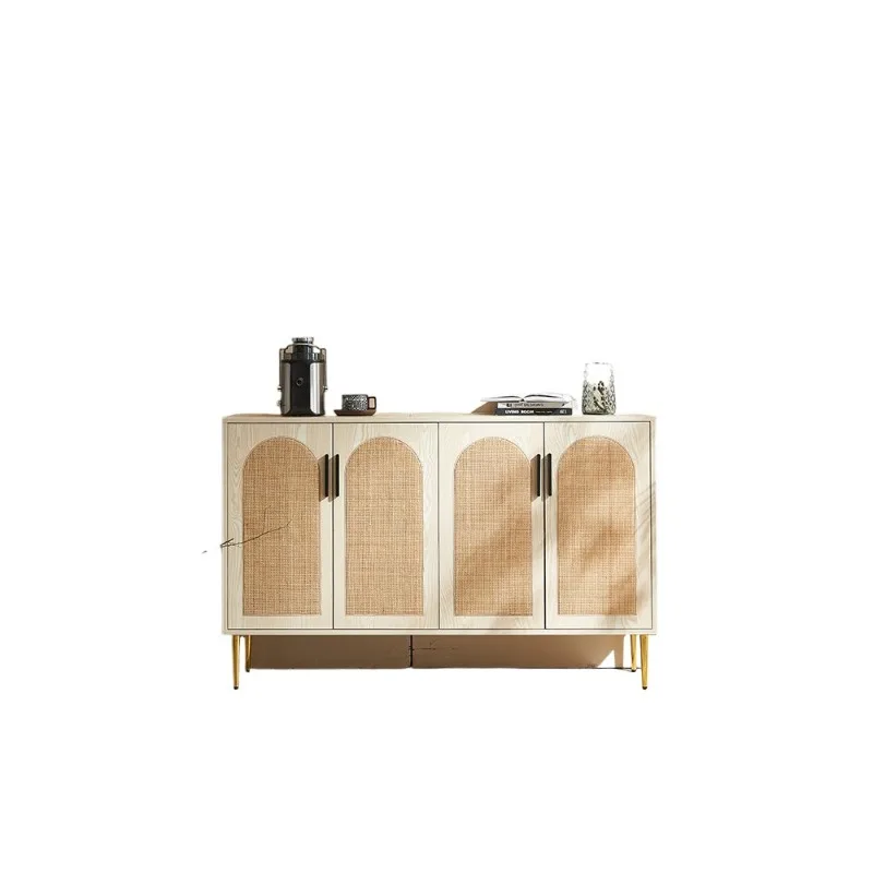 Solid wood dining side, locker, modern simple kitchen, locker, living room against the wall for storage
