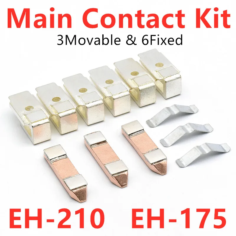 Main Contact Kit EHCK210-3 EHCK175-3 For EH210 EH175 Moving And Fixed Contacts KZ210 KZ175 Contactor Replacement Kit Spare Parts