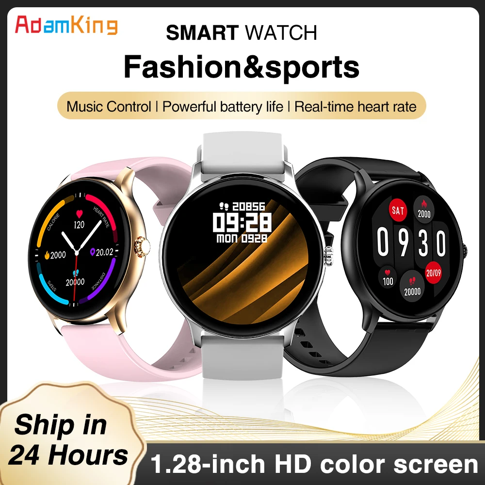 Blue Tooth Call Smart Watches Men Women DIY Watch Face Blood Health Oxygen Monitor Smartwatch Information Reminder Sports Music