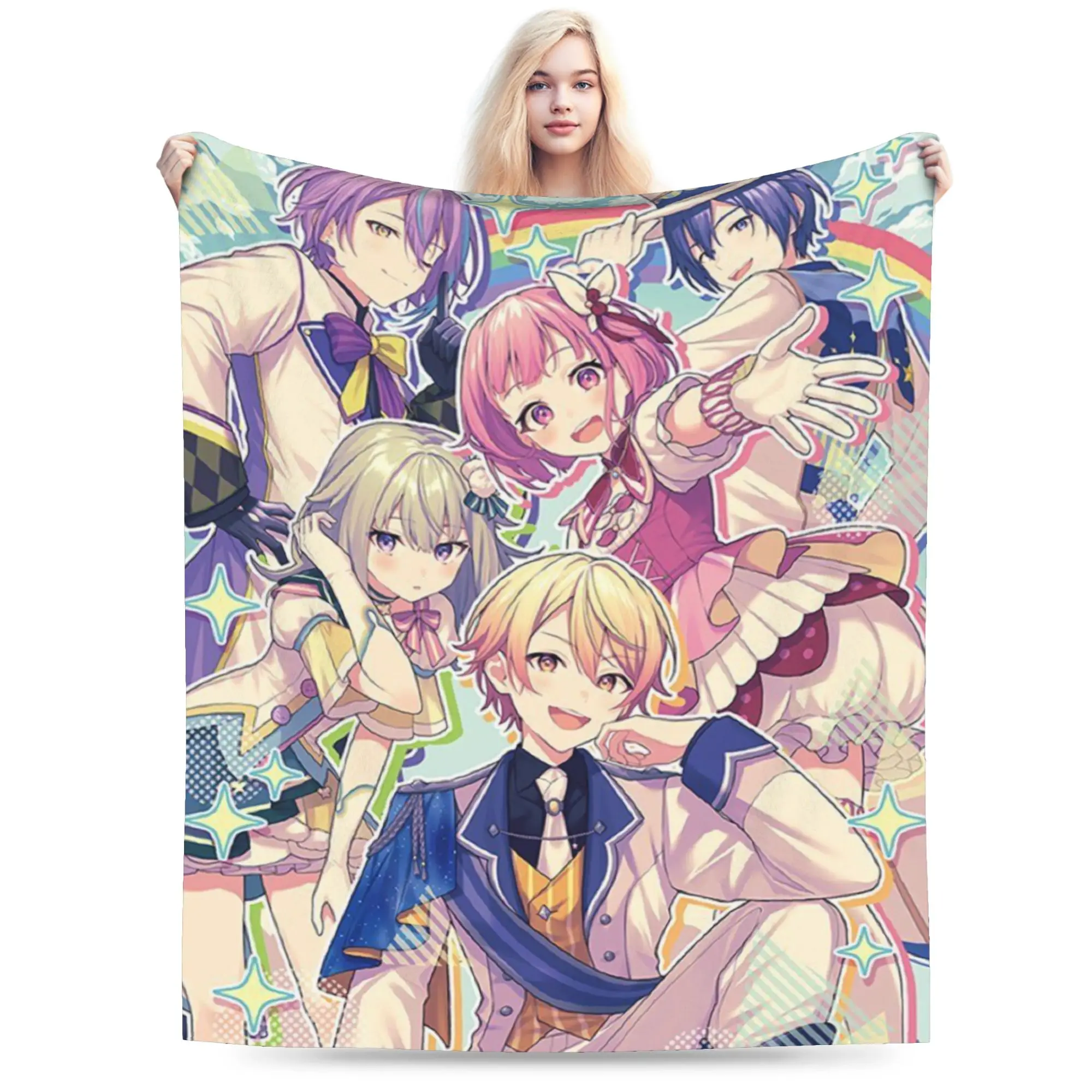 rui kamishiro tenma tsukasa Blanket Super Soft Warm  Throw Blankets for Sofa 50x60 Inch Multiple Sizes Bedspreads