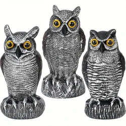 Owl Bird Deterrent Garden Plastic Owls to Keep Birds Away Waterproof Sunscreen Owl to Scare Birds Away Owl for Birds