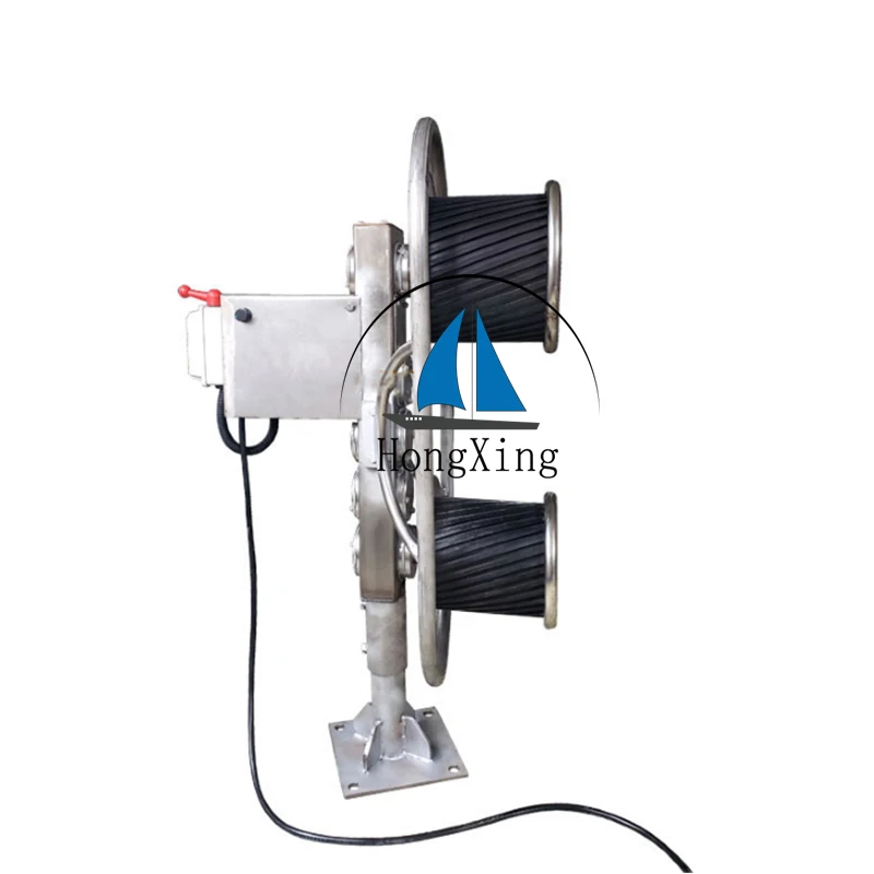 Electric Anchor Drum Winch For Boat Power 12v/24v Motor 600W Rope Size 5-6mm