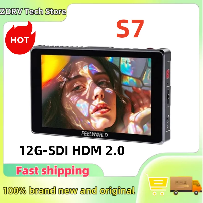 FEELWORLD S7 7-дюймовый 4K HDMI 1920x1200 монитор вход и выход 1600nit IPS 3D LUT сенсорный экран для камер FEELWORLD S7 7-дюймовый 4K HDMI 1920x1200 монитор вход и выход 1600nit IPS 3D LUT сенсорный экран для камер