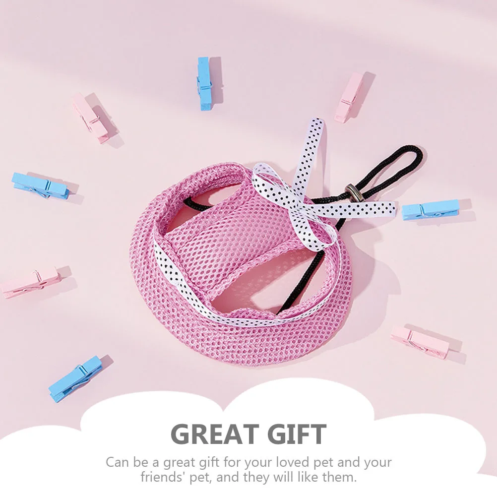 

Pet Hat Summer Adjustable Decorative Dog Sun Hat with Ear Holes Sun Proof Headwear for Puppies Stylish