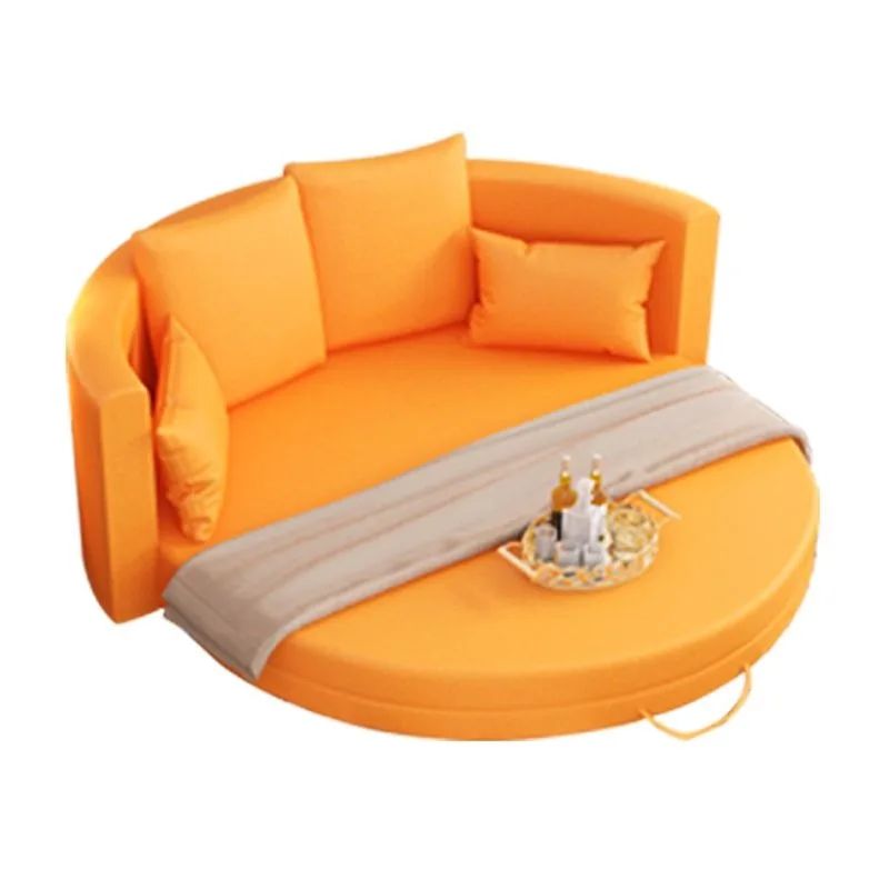 Round sofa, reclining, reclining, folding living room, bedroom integrated dual-purpose small apartment multi-function