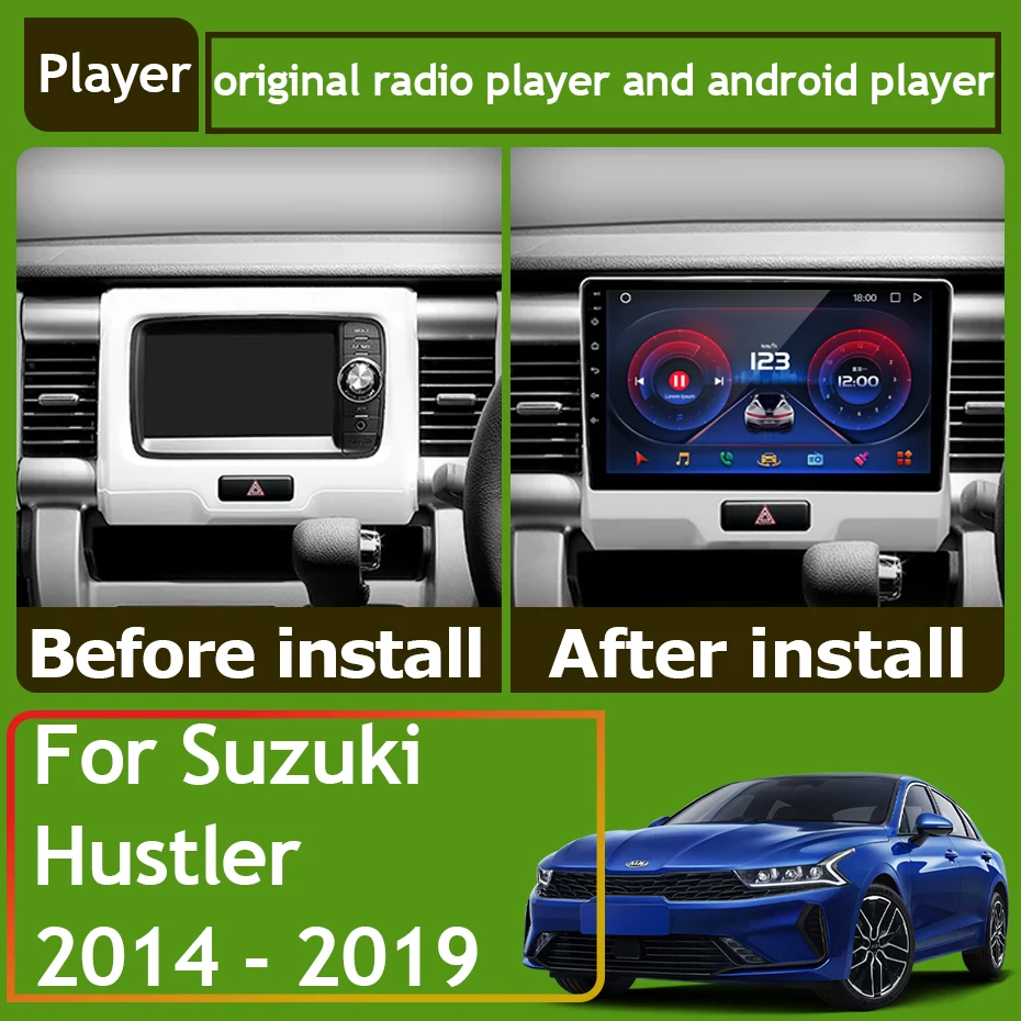 Car Radio Carplay For Suzuki Hustler 2014 - 2019 Navigation GPS Android Auto Stereo Multimedia Player 5G Wifi Video No 2din DVD