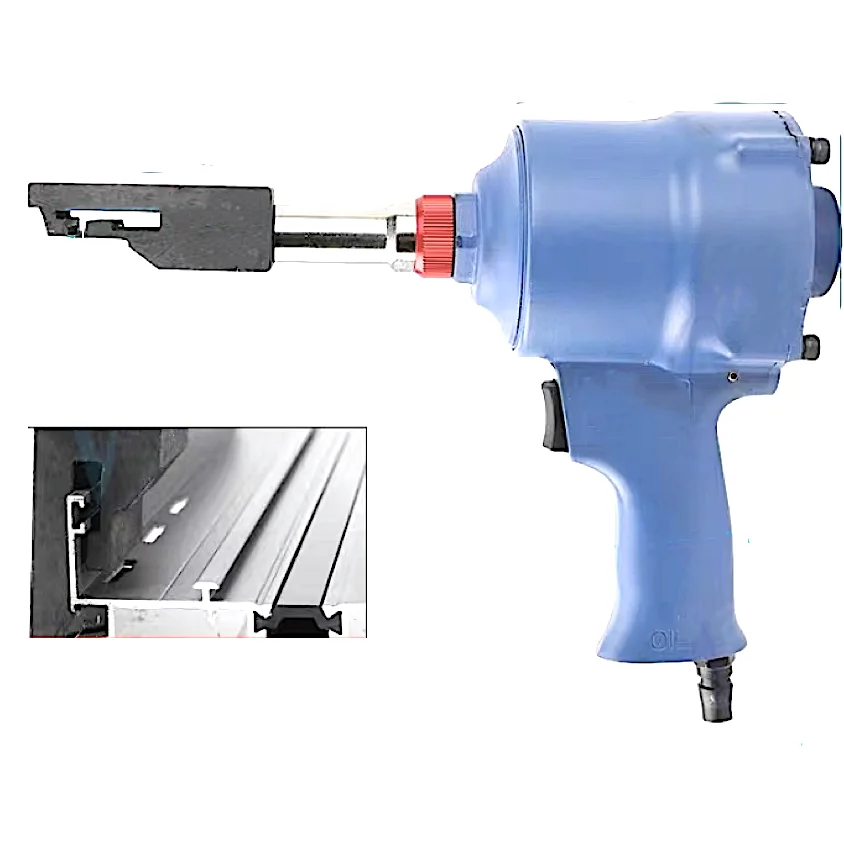 TY17520C Window Sliding Trail Pneumatic Punchers To Make Vertical Drainage Holes Hidden Weep Holes Punching on C Shape Channel