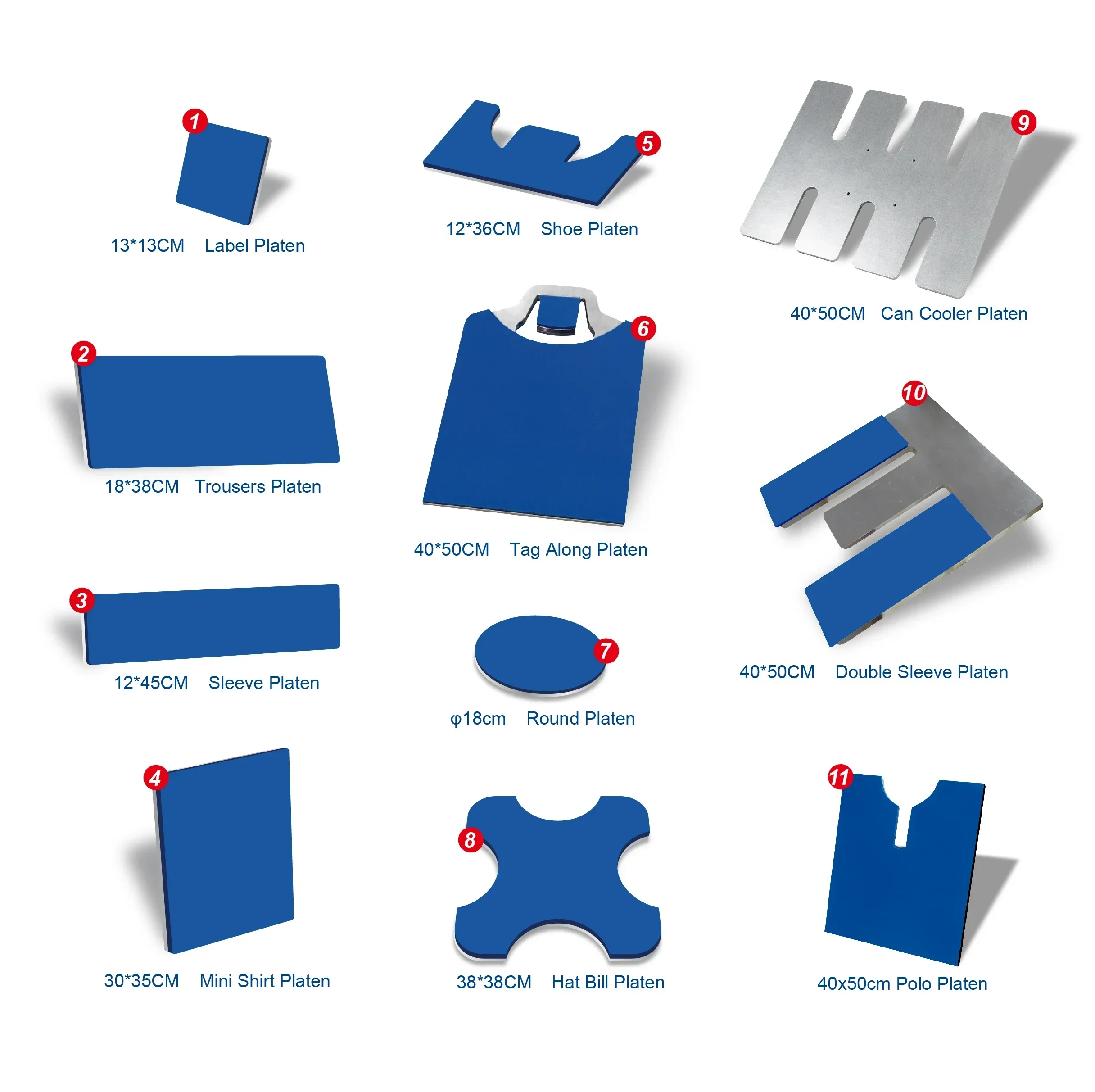 for Heat press machine accessories chassis replaceable lower platens easy to replace quick change