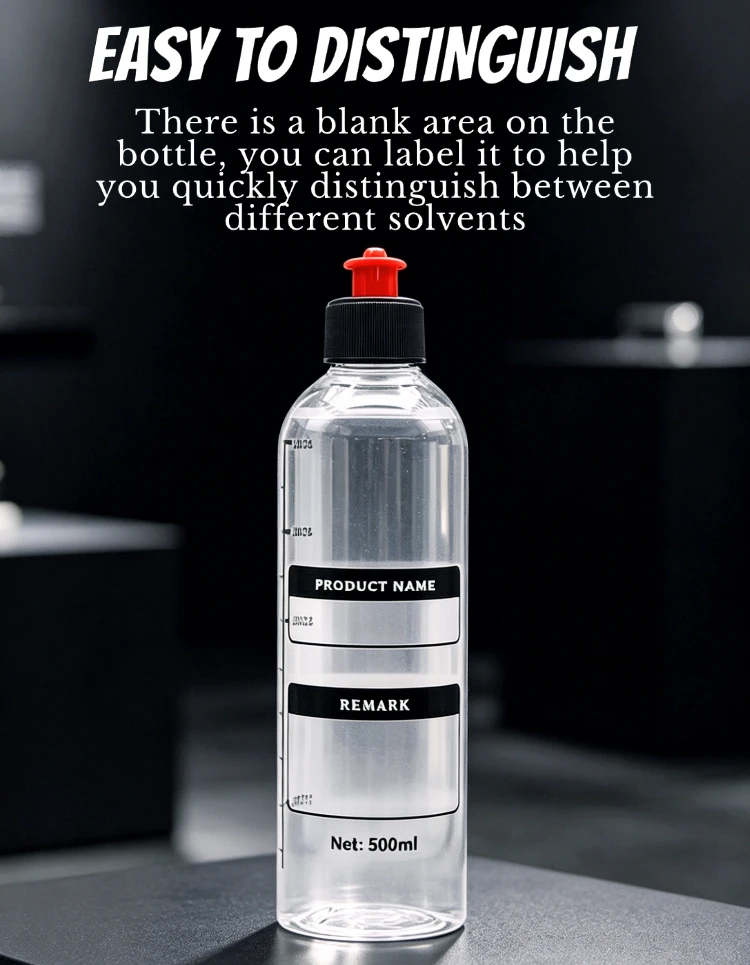 Lucullan 500ml Leere Quetschflasche mit Zugverschluss für Autowachs, Shampoo & Versiegelungsmittel – Detail 5