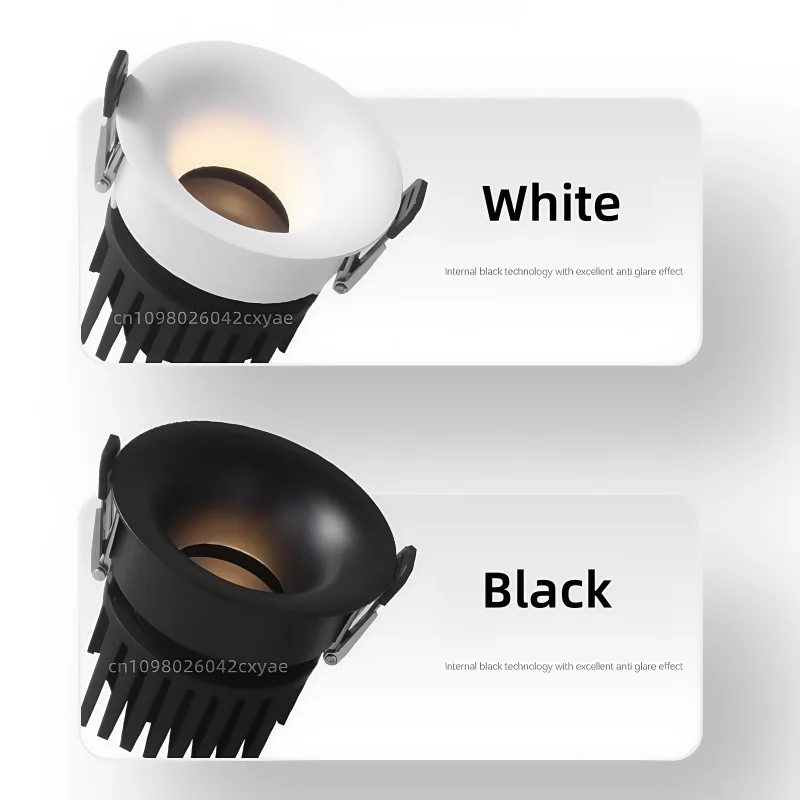 مصابيح LED قابلة للتعتيم، وأضواء سقف مضادة للوهج، وأضواء كاشفة LED AC85-265V، ومصابيح إضاءة داخلية لغرفة المعيشة والمطبخ #3