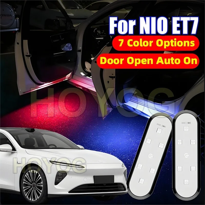 Fit for NIO ET7 2022-2026 Wireless LED Car Door Light with a Magnetic Sensor and Easy Stick-On Installation