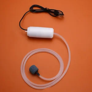 Silent oxygen pump for aquarium, portable oxygen pump, mini USB loading, fish farming, aquarium supplies, small 11 Main Sales Aquarium Pump - №1